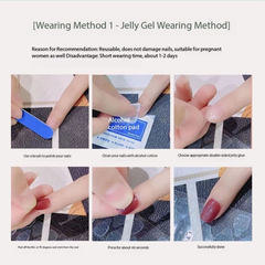 Handmade Klein Blue Gradient Press-On Nails – Light Luxury Irregular Detachable Nail Set