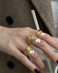 Tiger Eye Portrait Lace Ring for Women – Luxury Vintage Finger Ring