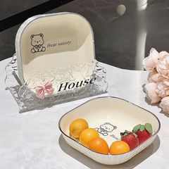 Luxury Bone China Small Plate – Elegant Snack & Storage Dish