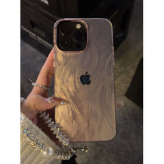 Laser Feather Tulle Rhinestone Bracelet iPhone Case - Premium Protection for iPhone