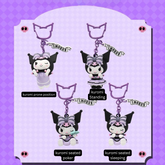 MINISO Sanrio Kuromi Fortune Keychain – Cute Plush Bag Charm for Couples