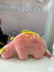 Adorable Pink, Green And Yellow Stegosaurus Plush Toy - Ultra-Soft Stuffed Dinosaur Pillow for Kids & Gifts