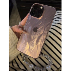 Laser Feather Tulle Rhinestone Bracelet iPhone Case - Premium Protection for iPhone