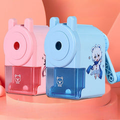 Durable Auto-Feed Manual Pencil Sharpener for Kids