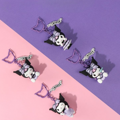 MINISO Sanrio Kuromi Fortune Keychain – Cute Plush Bag Charm for Couples
