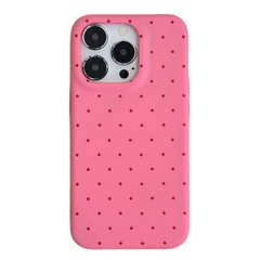 Korean INS Style Polka Dot Phone Case – Simple Solid Color Design