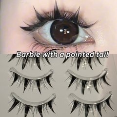 Big Eye Cat, Manga Barbie False Eyelashes -Segmented & Easy-to-Use for Beginners