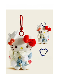 Hello Kitty New Year Plush Bag Charm Keychain Cute Backpack & Key Holder Gift