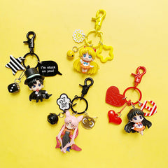 Cute Sailor Moon Keychain – Korean INS Style Girly Car Keychain for Couples