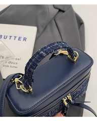 Luxury Red Chain Box Handbag for Women