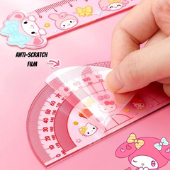 Kuromi Transparent Acrylic Ruler – Cute Straight Ruler for Students