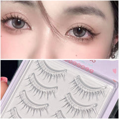 Cute eyelashes transparent fishing line stalk eyelashes natural daily