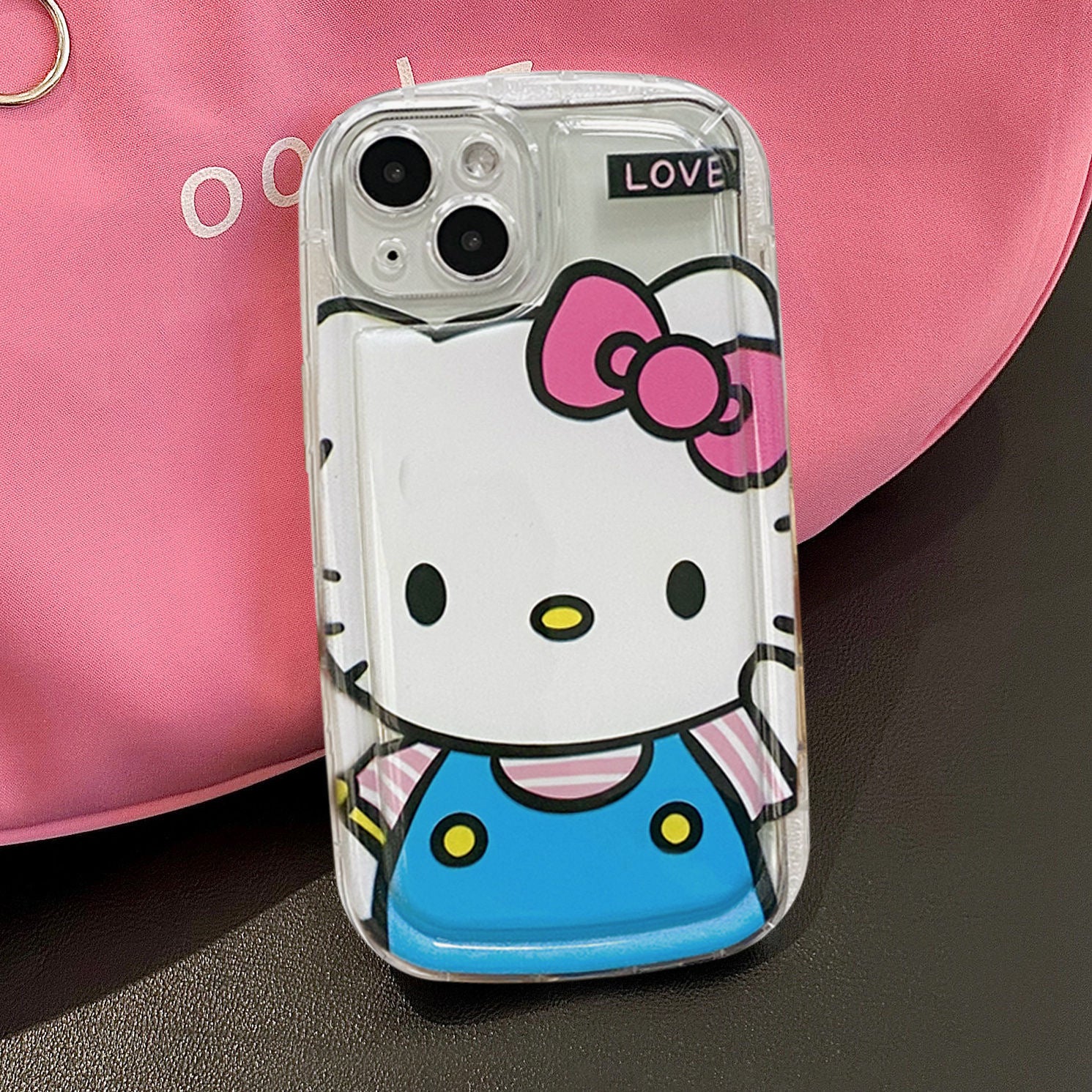 Hello Kitty case with Unique Sunglasses Pop Socket