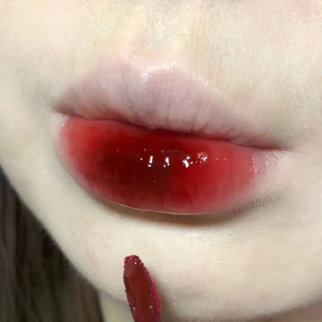 Bubble lip glaze water light glass lip gloss lipstick lasting and not fading lip gloss.