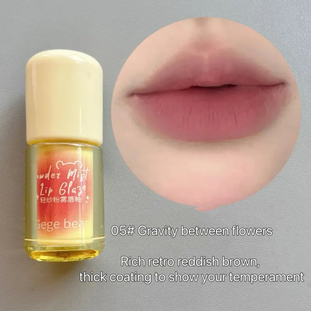 Gege Bear lip glaze Smoky Rose Pink