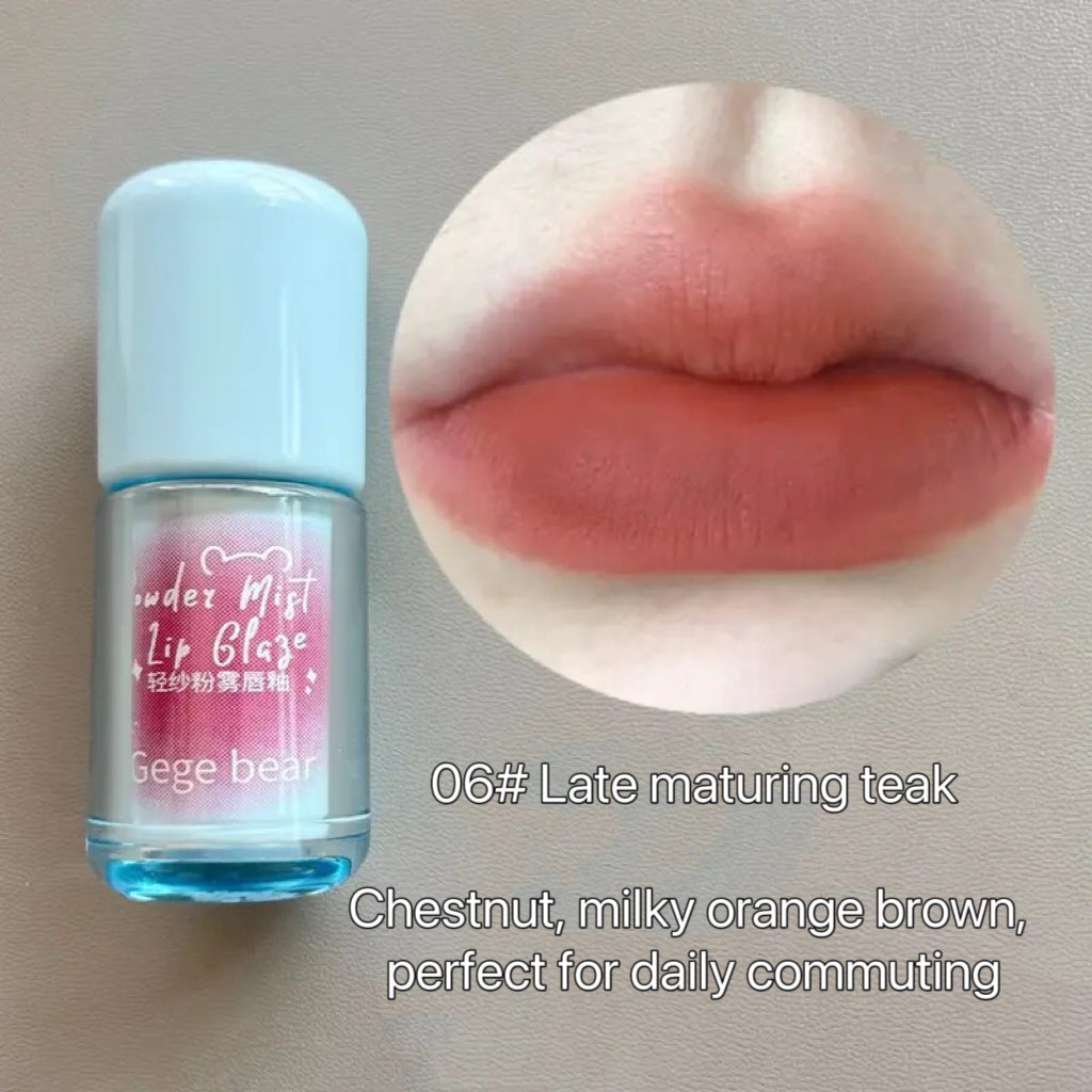 Gege Bear lip glaze Smoky Rose Pink