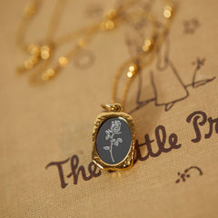 French light luxury titanium steel ins necklace women's