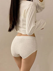 Angharad Seamless Women’s Underwear – Cotton Antibacterial Gusset Mid-Rise Briefs