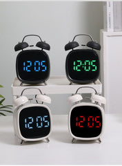 Creative Loud Metal Bell LED Alarm Clock for Heavy Sleepers