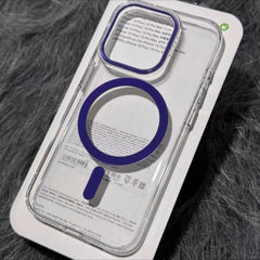 Clear Magnetic Phone Case – Anti-Yellowing Transparent Hard Cover with Strong Magnetic Alignment