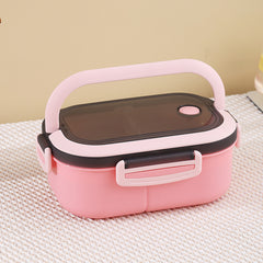 Double-Layer Bento Lunch Box – Microwaveable with Compartments | Office & Meal Prep Friendly