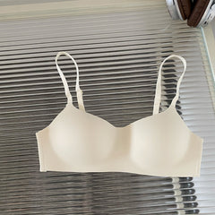 Seamless Wireless Bra for Women – Thin, Side-Support, No Steel Ring, Anti-Sag Small Cup Bra