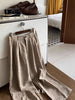 Linen Blend Relaxed Straight-Leg Trousers for Men