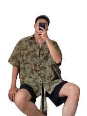 Vintage Baroque Cuban Collar Floral Shirt