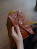 Women’s Vegetable Tanned Genuine Leather Long Wallet Envelope Clutch