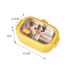 Cute Duck & Bee Stainless Steel Lunch Box 304 Insulated Large Capacity Bento with Compartments