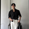 Korean Style Cotton Linen Casual Shirt