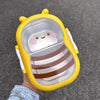 Cute Duck & Bee Stainless Steel Lunch Box 304 Insulated Large Capacity Bento with Compartments