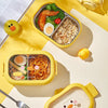 Cute Duck & Bee Stainless Steel Lunch Box 304 Insulated Large Capacity Bento with Compartments