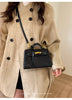 Retro Crocodile-Pattern Small Square Crossbody Bag – Women's Elegant Autumn/Winter Kelly-Style Handbag