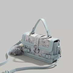 UR Elegant Embroidered Small Box Bag for Women | Fashion Shoulder & Crossbody Handbag