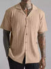 Men’s Ice Silk Knitted Short Sleeve T-Shirt Cardigan – Summer Lightweight Korean Style