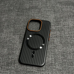 MagSafe Magnetic Suction Frosted Corrugated Phone Case – Simple & Stylish Protection