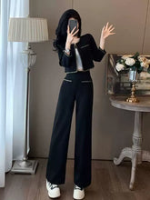 Chic Two-Piece Set for Women – Elegant Top and Wide-Leg Pants Outfit