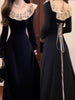 Women’s Elegant Black Knit Maxi Dress