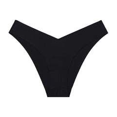 Ice Silk Seamless Maternity Panties – V-Shaped Low Waist Briefs