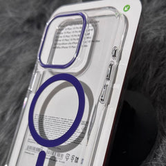 Clear Magnetic Phone Case – Anti-Yellowing Transparent Hard Cover with Strong Magnetic Alignment