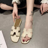 Fairy Style Flat Slide Sandals for Women Outdoor Beach Slippers