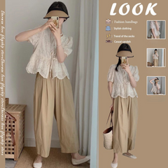 Salt Style Outfit for Slightly Chubby Women - Hong Kong-Inspired Two-Piece Set