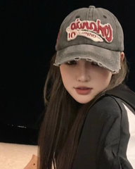 Unisex Washed Distressed Baseball Cap