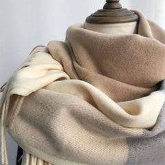 New Spliced Plaid Scarf for Women, Perfect Gift for Teachers, Korean Style, Warm & Versatile Neck Scarf for Students