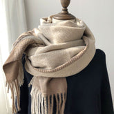New Long Korean Style Scarf for Women, Versatile Scarf, Thickened & Warm, Perfect Gift for Students