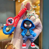 Cartoon Avengers Spider-Man Keychain - Creative Couple Backpack Pendant, Car Keychain Ornament