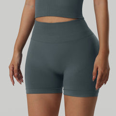 Seamless High-Waist Yoga Shorts for Women - Peach Butt Lift & Tummy Control, High-Stretch Fitness Running Shorts