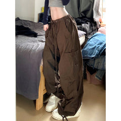 Japanese Vintage Casual Pants for Men & Women – High-Waisted Loose, Slimming Straight-Leg Wide-Leg Work Pants