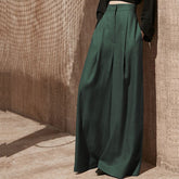 High-Waist Flowing Wide-Leg Pants for Women - Slimming Casual Floor-Length Trousers | Loose Pants